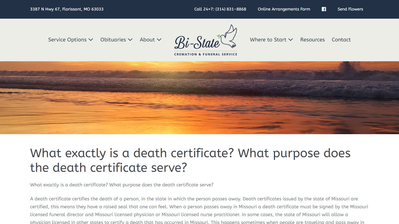 What exactly is a death certificate? What purpose does the death ...